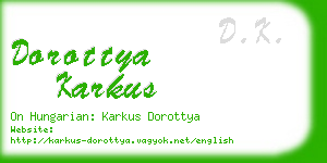 dorottya karkus business card